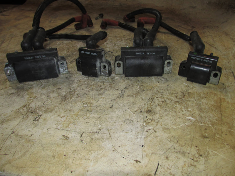 Evinrude Ficht 200hp 2 Stroke Outboard Ignition Coil Set (586528/586533)
