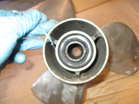 Load image into Gallery viewer, Evinrude 75hp outboard stainless steel prop 13 3/8 x 17
