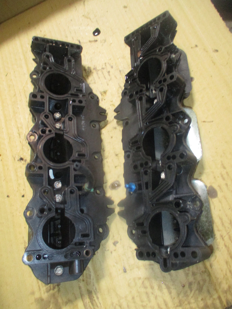 Johnson Ficht 150hp outboard intake manifold and reeds (437591)