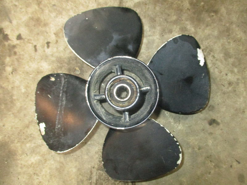 Yamaha outboard 4 Blade aluminum propeller 10 x 7 8 spline