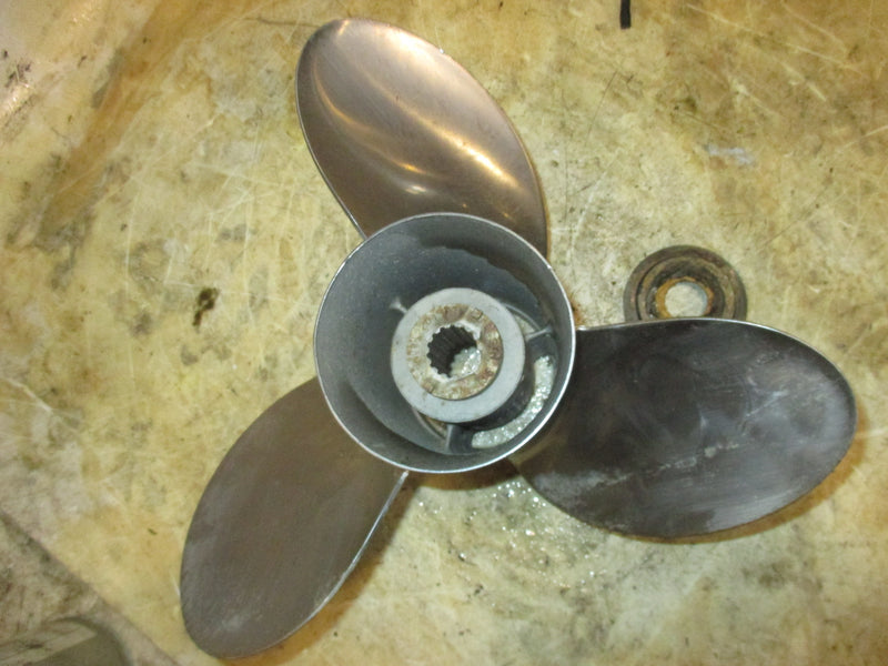 mercury 125hp 2 stroke outboard Apollo (13 1/8x19) stainless steel propellor