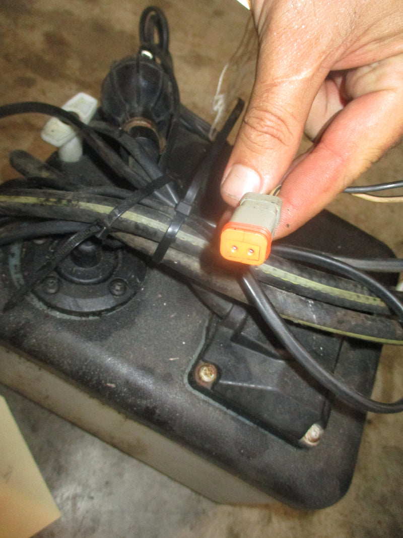 Johnson Evinrude outboard BRP style remote oil tank (dual hose) #1