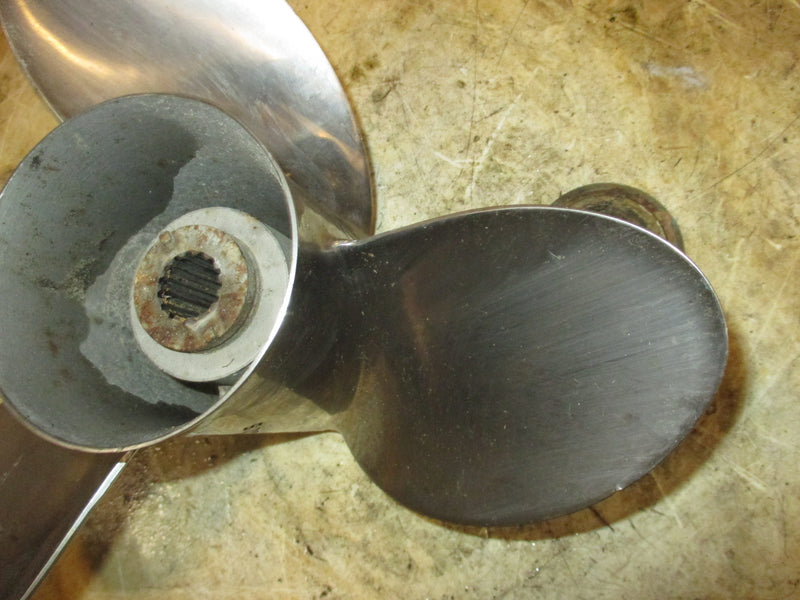 mercury 125hp 2 stroke outboard Apollo (13 1/8x19) stainless steel propellor