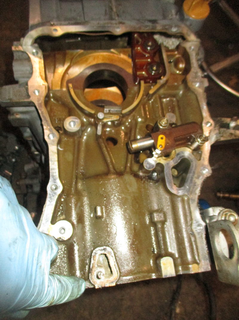 Honda BF135A 4 stroke outboard crankcase block