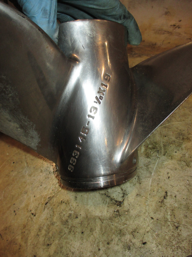 mercury 125hp 2 stroke outboard Apollo (13 1/8x19) stainless steel propellor