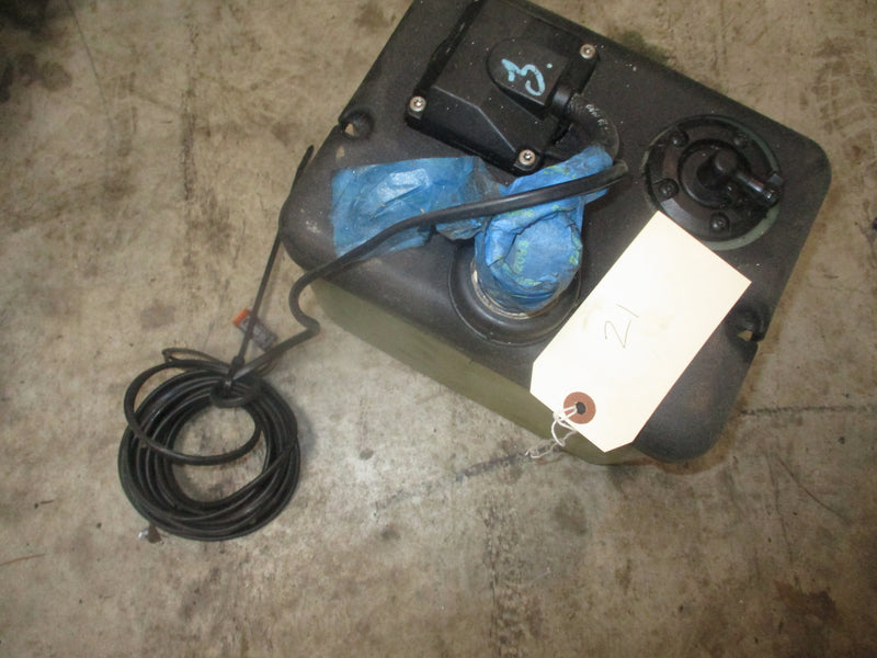 Johnson Evinrude outboard BRP style remote oil tank (dual hose) #4
