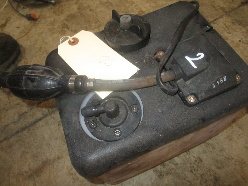 Johnson Evinrude outboard BRP style remote oil tank (dual hose) MISSING PLUG