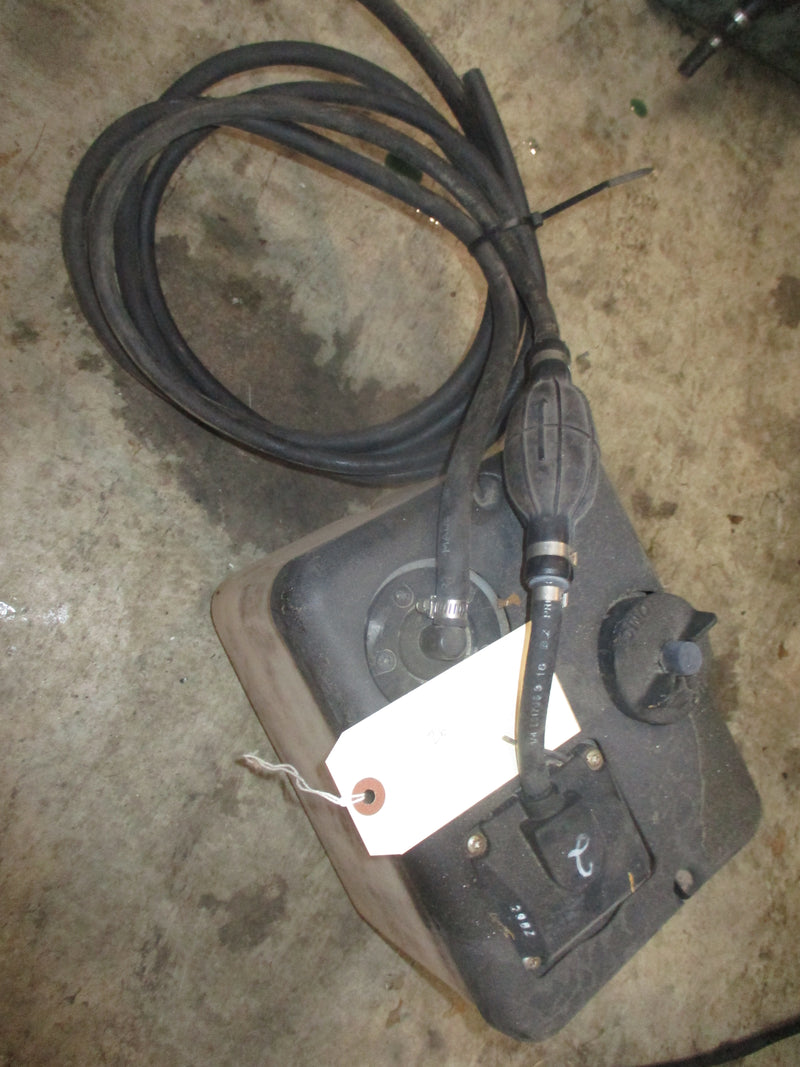 Johnson Evinrude outboard BRP style remote oil tank (dual hose) CUT WIRES