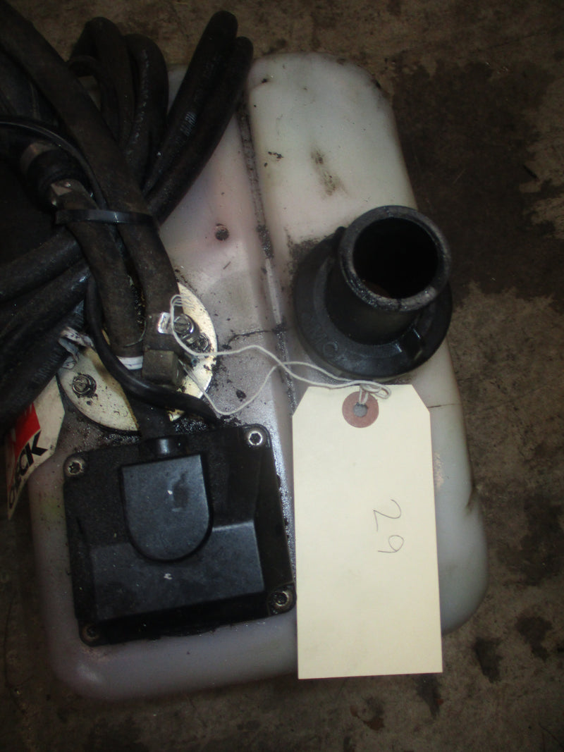 Johnson Evinrude outboard BRP style remote oil tank (dual hose) CUT WIRES