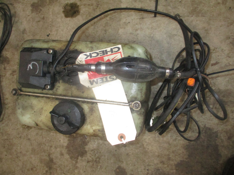 Johnson Evinrude outboard BRP style remote oil tank (dual hose) #6