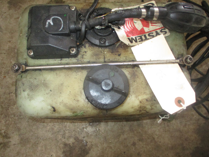 Johnson Evinrude outboard BRP style remote oil tank (dual hose) #6