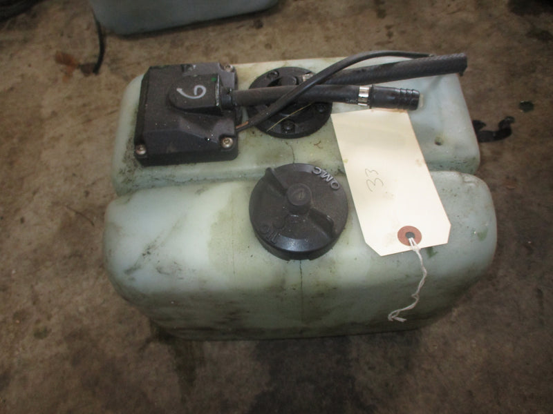Johnson Evinrude outboard BRP style remote oil tank (dual hose) #7 CUT WIRES