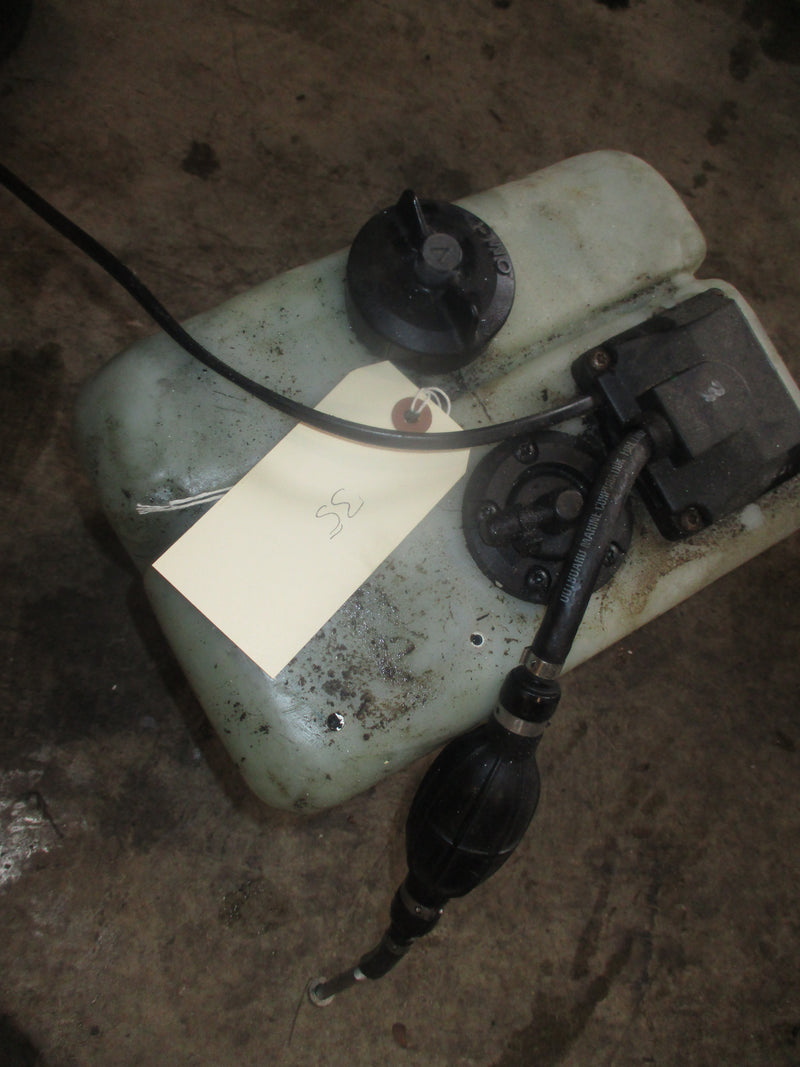 Johnson Evinrude outboard BRP style remote oil tank (dual hose) #9 CUT WIRES