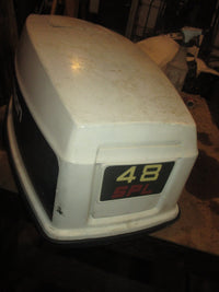 Load image into Gallery viewer, Johnson 48hp 2 stroke outboard Top Cowling
