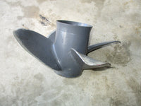 Load image into Gallery viewer, Honda BF135-BF150 4 blade counter rotation aluminum propeller BLADES BENT
