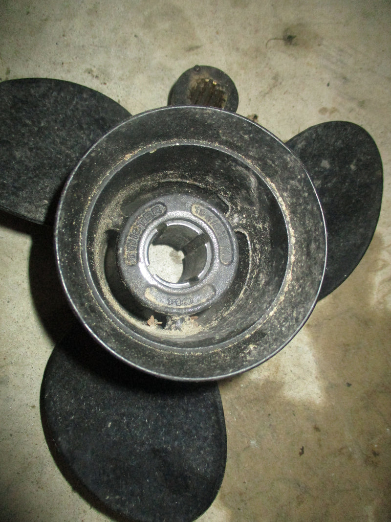 Mercury outboard aluminum prop "twister" 10 1/8 x 14