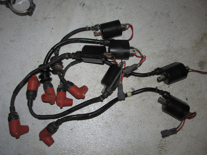 Yamaha 150hp HPDI 2 Stroke Outboard Ignition Coil Set of 6 (68F-82310-01-00)