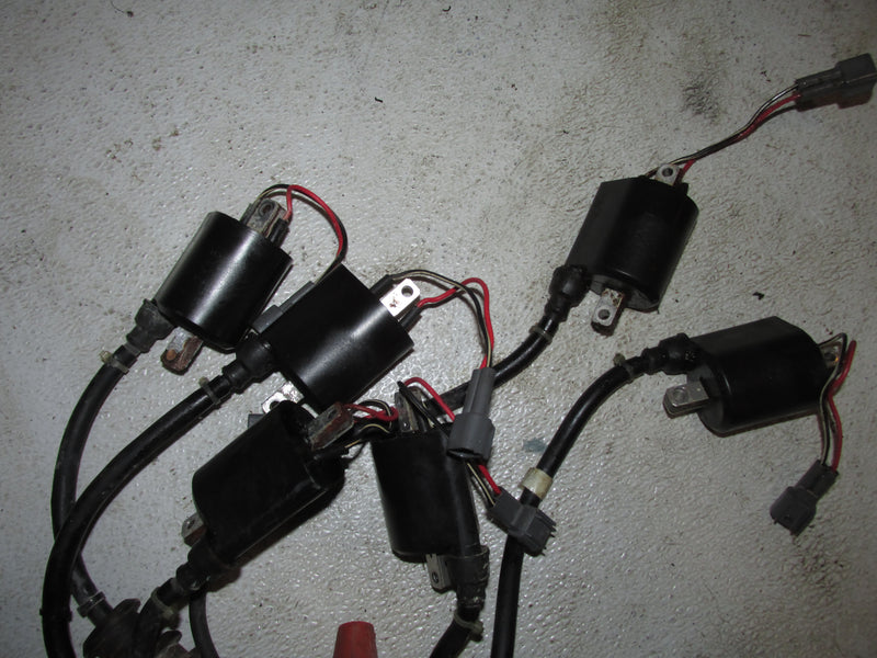 Yamaha 150hp HPDI 2 Stroke Outboard Ignition Coil Set of 6 (68F-82310-01-00)
