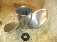 Load image into Gallery viewer, Evinrude ETEC 200hp 2 stroke outboard Stainless Steel Propeller Viper 14 3/4 X19
