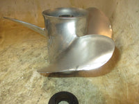 Load image into Gallery viewer, Evinrude ETEC 200hp 2 stroke outboard Stainless Steel Propeller Viper 14 3/4 X19
