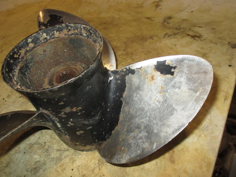 Johnson 60hp 2 stroke outboard stainless steel propellor (389948) (13 3/8x17)