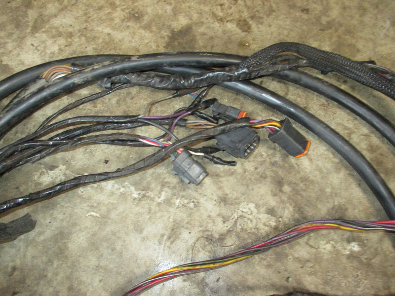 Johnson 90hp 2 stroke outboard 10ft BRP wiring rigging harness