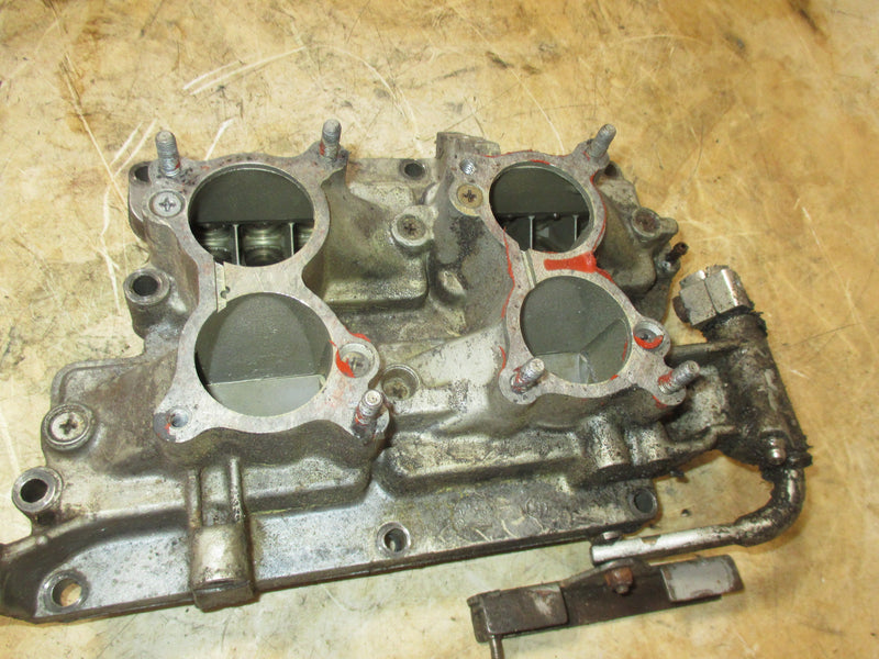 Johnson 90 degree 90-115hp 2 stroke outboard intake manifold and reeds (22930)