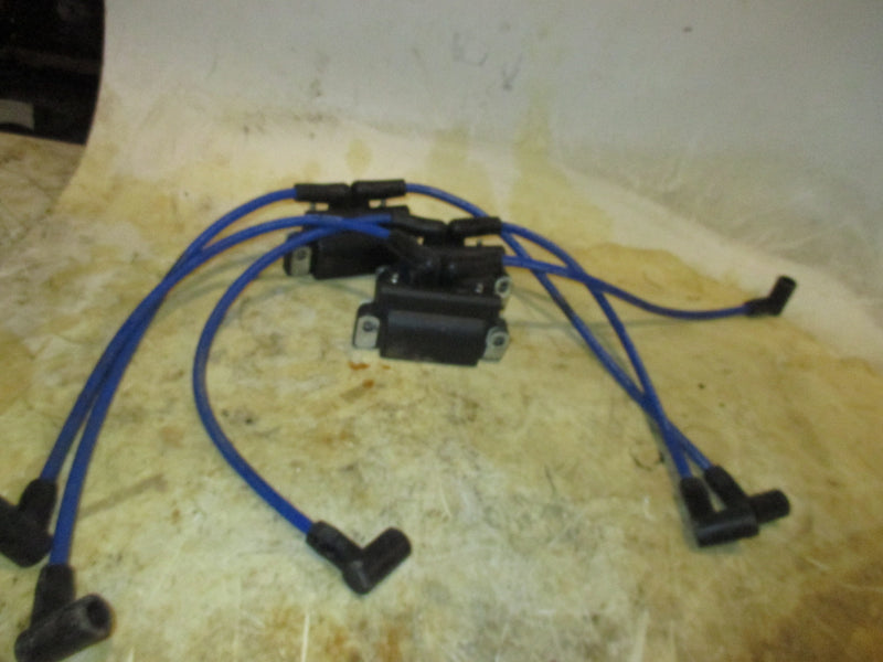 Evinrude 150hp 60 degree 2 stroke outboard dual ignition coil set (583740)