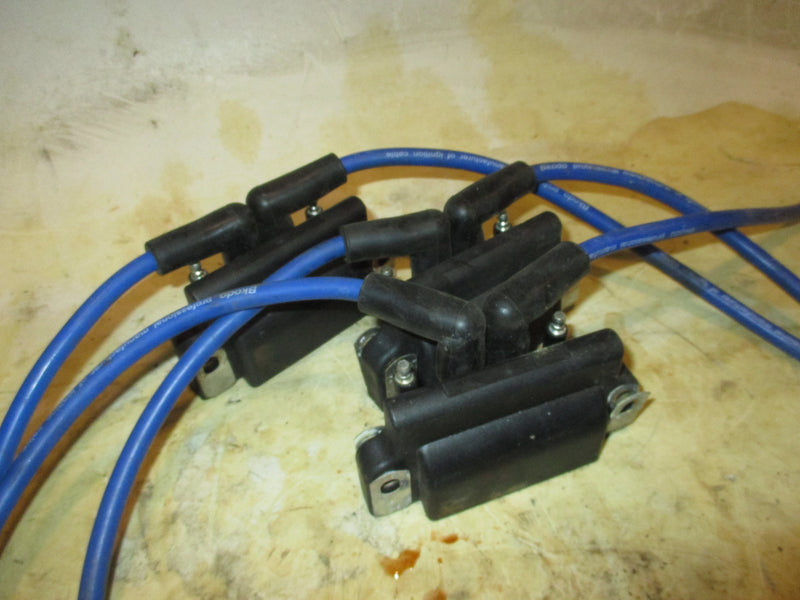 Evinrude 150hp 60 degree 2 stroke outboard dual ignition coil set (583740)