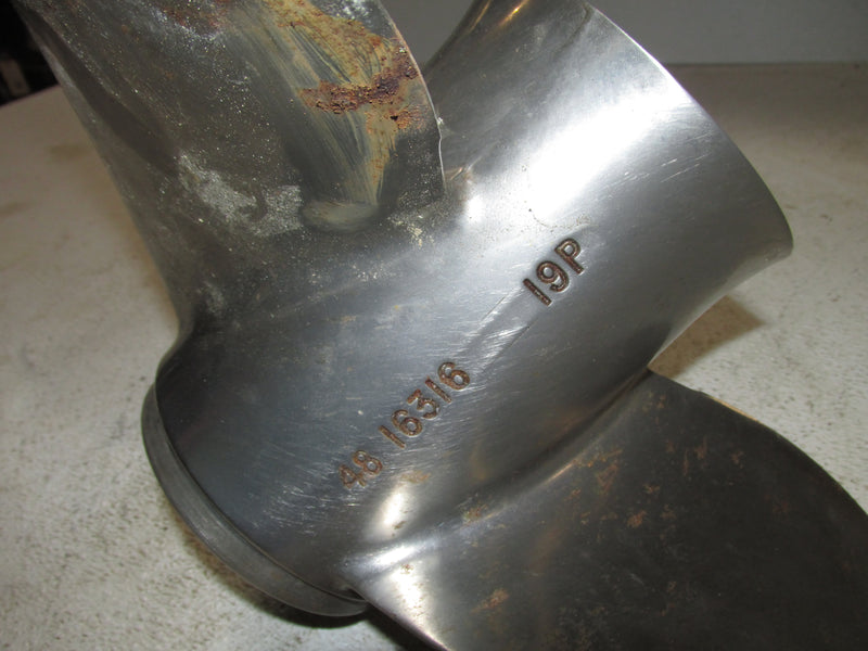 Mercury Optimax 135hp 2 Stroke Outboard Vengeance Stainless Steel Propeller