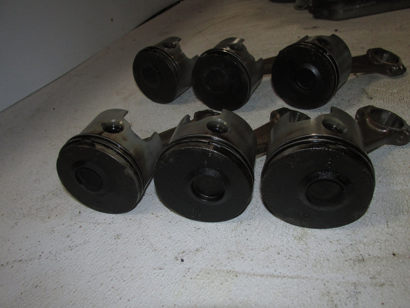 Mercury Optimax 135hp 2 Stroke Outboard Piston and Rod Set of 6
