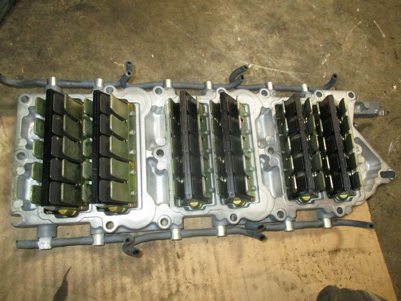 Yamaha OX66 150hp SWS 2 stroke outboard intake manifold with reeds