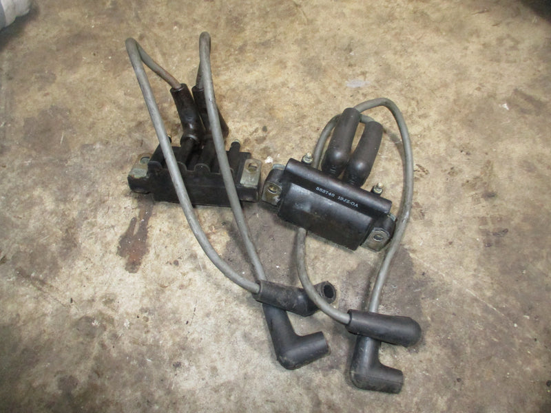 Johnson 90hp 2 stroke outboard dual ignition coil set (583740)