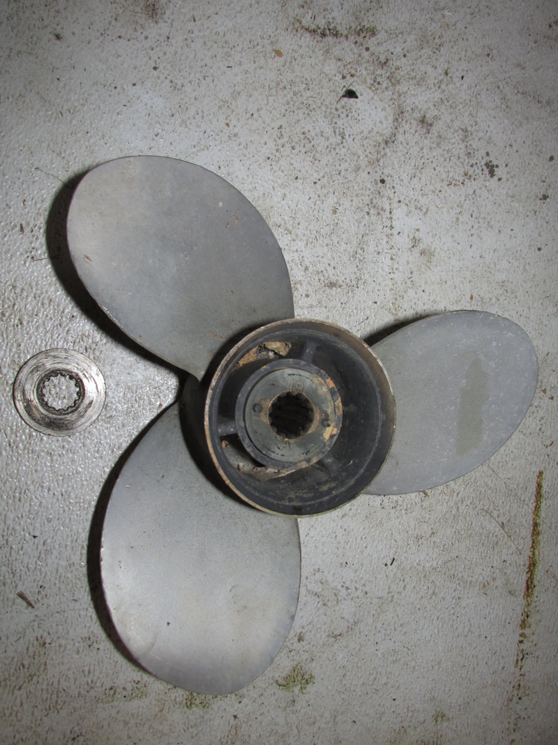 Mercury Force 40hp 2 Stroke Outboard Aluminum Propeller (48-7332-A40) 10 Pitch