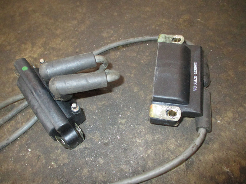 Evinrude Ficht 115hp 2 stroke outboard dual ignition coil set (586533)