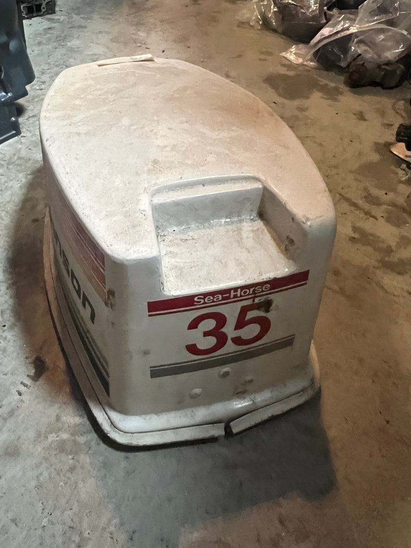 Johnson Seahorse 35hp outboard top cowling