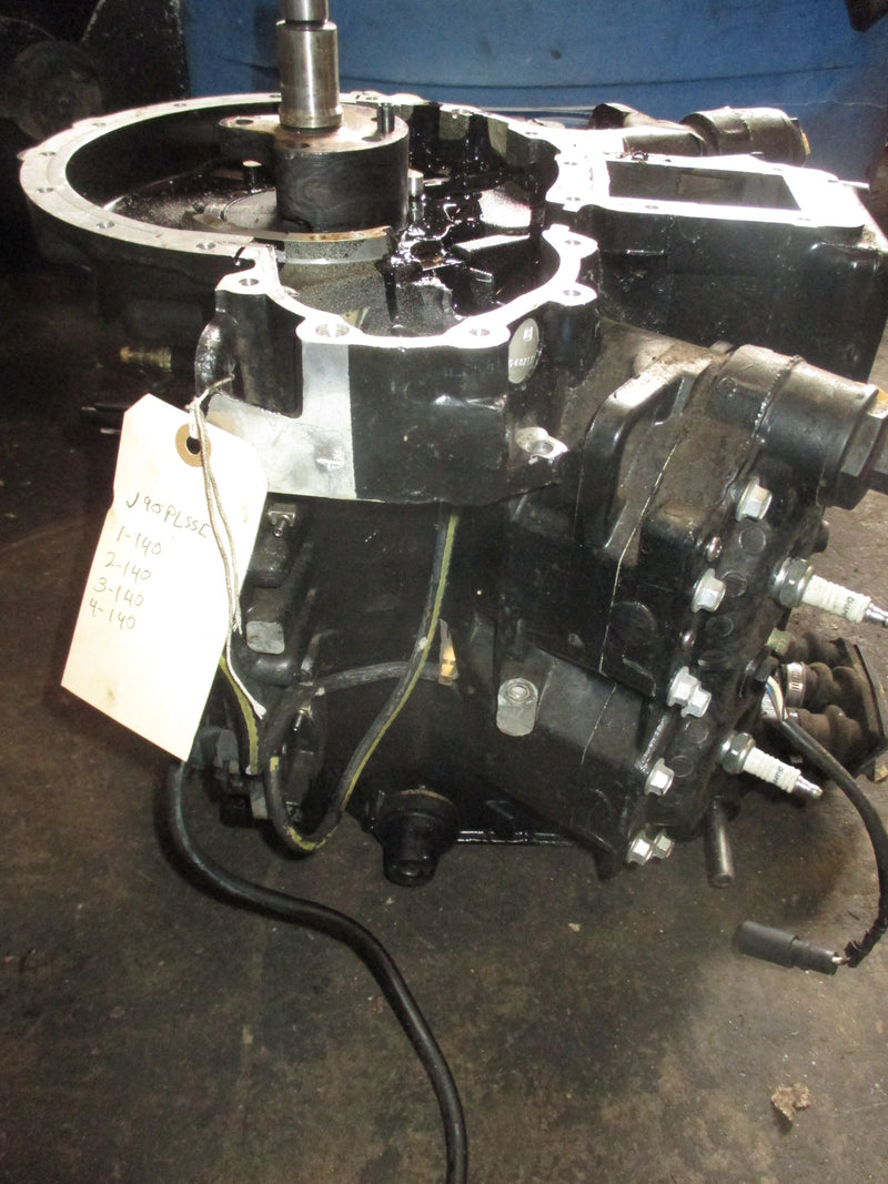 Johnson 90hp 60 degree 2 stroke outboard crankcase powerhead (0438922)