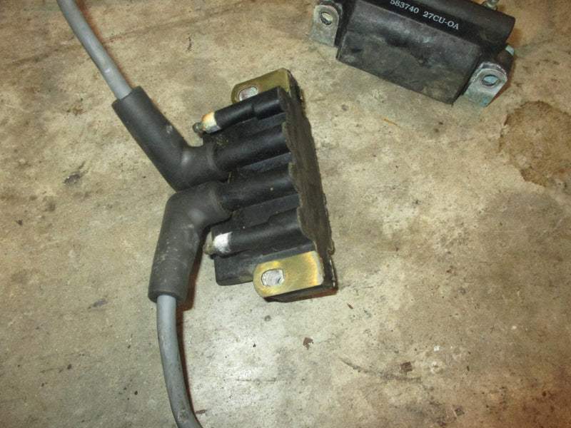 Johnson 90hp 60 degree 2 stroke outboard dual ignition coil set (583740)