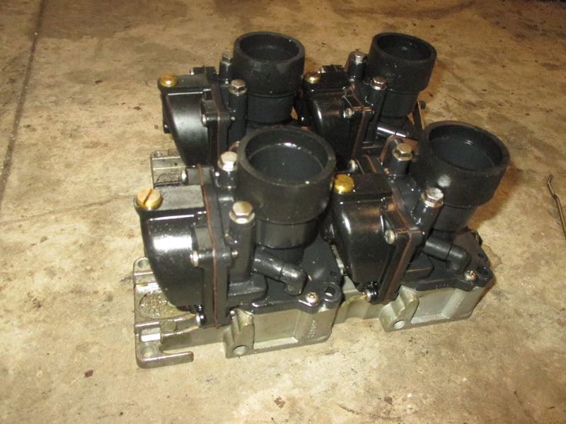 Johnson 90hp 60 degree 2 stroke outboard carburetor set (0439209-0437540)