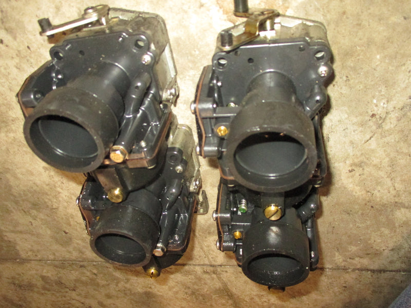 Johnson 90hp 60 degree 2 stroke outboard carburetor set (0439209-0437540)