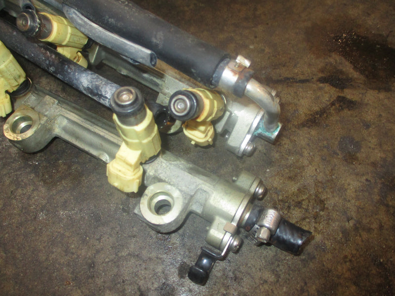 Yamaha 225hp 4 stroke outboard fuel rail and injector set (69J-13160-00-00)