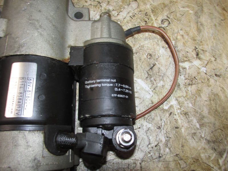 Yamaha 115hp 4 Stroke Outboard Starter and Relay (68V-81800-01)