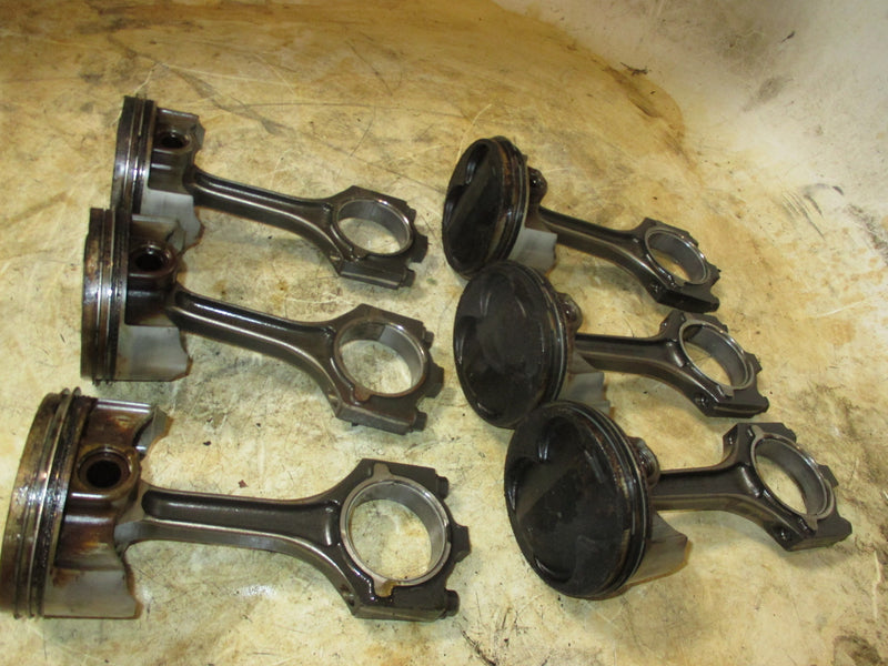 Yamaha 200hp 4 stroke outboard piston and rod set of 6 (69J-00)