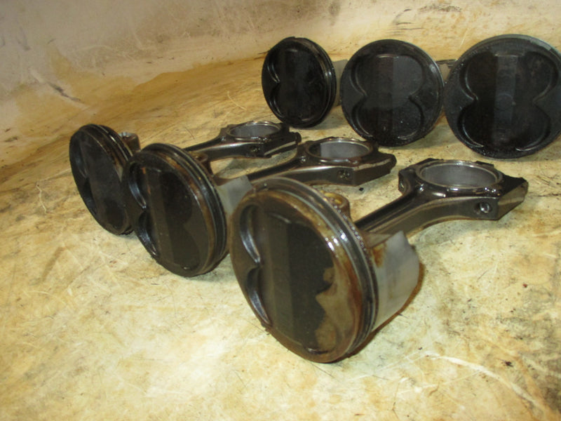 Yamaha 200hp 4 stroke outboard piston and rod set of 6 (69J-00)