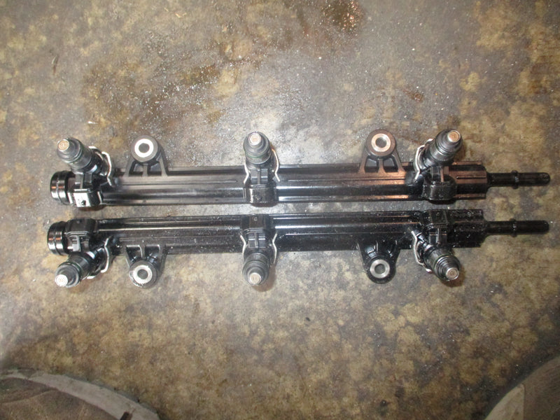 Yamaha 250hp 4.2L 4 stroke outboard fuel rail and injector set (6CB-13161-10-00)
