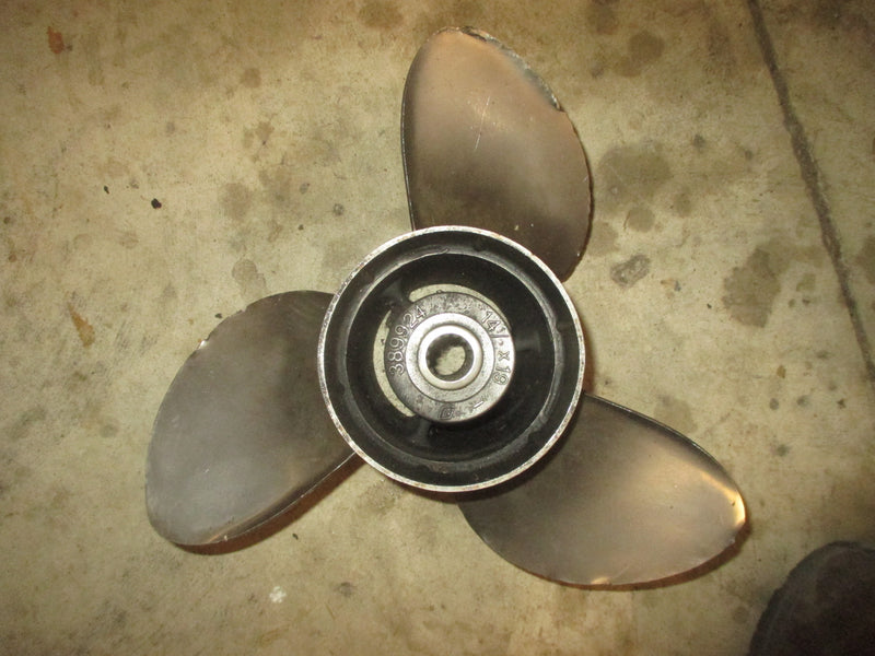 Johnson/Evinrude Outboard Stainless Steel propellor (389924) 14 1/2x19