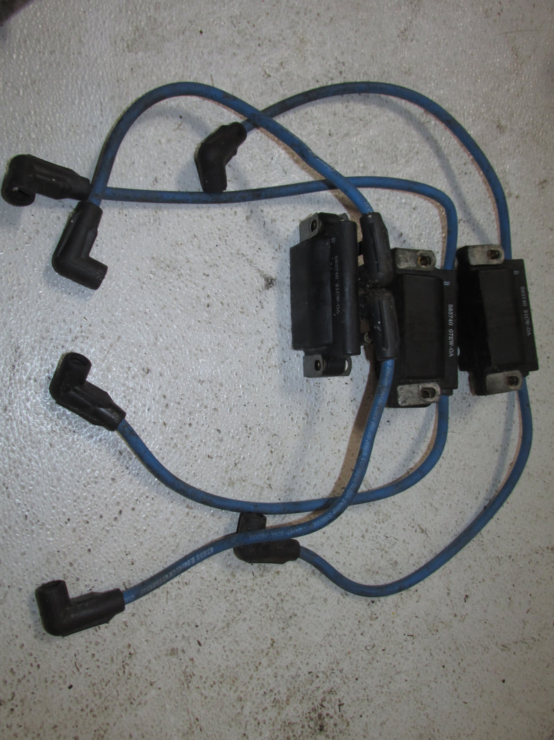 Johnson Ficht Ocean Runner 150hp 2 Stroke Outboard Dual Ignition Coil Set