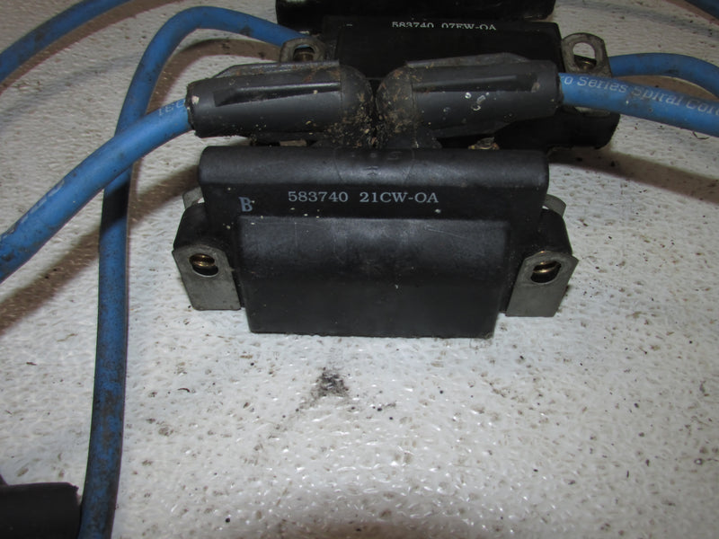 Johnson Ficht Ocean Runner 150hp 2 Stroke Outboard Dual Ignition Coil Set