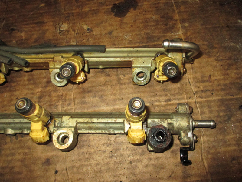 Yamaha 225hp 4 stroke outboard fuel rail and injector set (69J-13170-00)