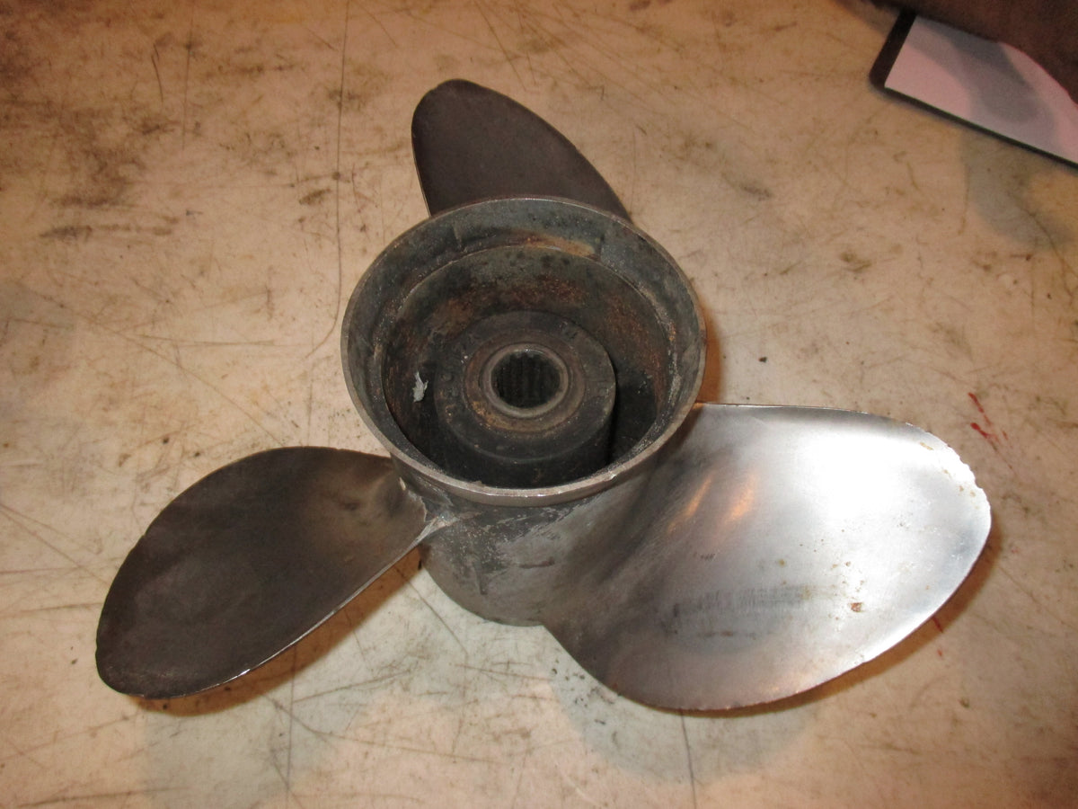 Johnson Evinrude outboard stainless propeller large hub 14.5x19 (389924)